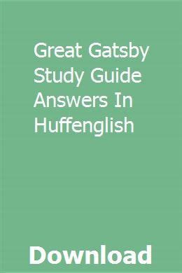 The great gatsby study guide huffenglish answers. - Análisis en el tiempo de estructuras hiperestáticas de hormigón pretensado.