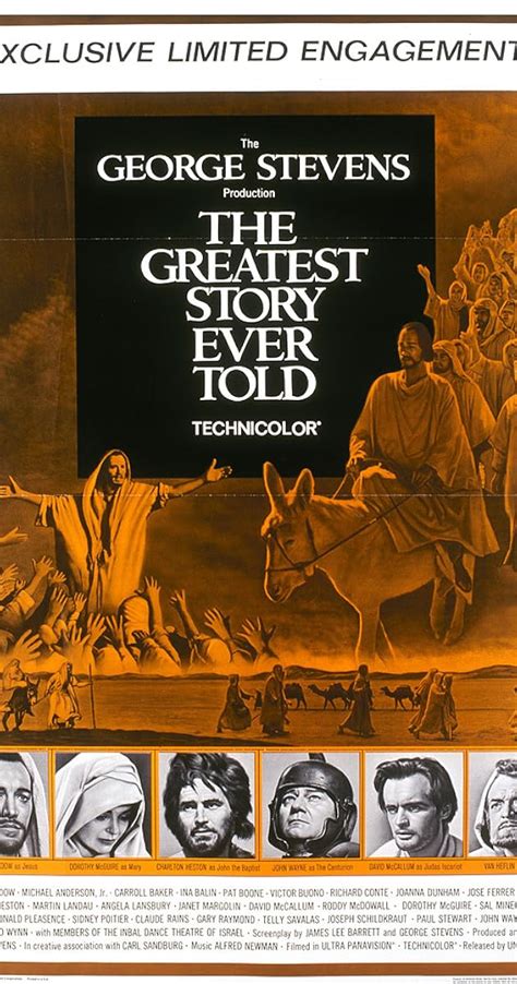 The greatest story ever told imdb. The Greatest Story Ever Told (1965) on IMDb: Movies, TV, Celebs, and more... Menu. Trending. Best of 2022 Top 250 Movies Most Popular Movies Top 250 TV Shows Most Popular TV Shows Most Popular Video Games Most Popular Music Videos Most Popular Podcasts. ... 10,698 IMDb users have given a weighted average vote of 6.5 / 10 Rating. … 