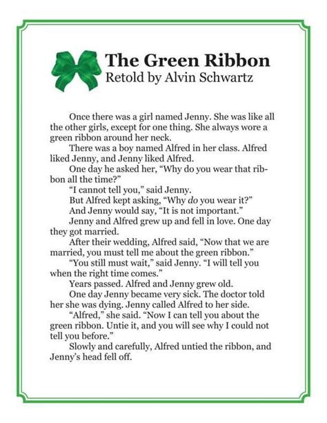 The green ribbon story pdf. The Green Ribbon - Free download as PDF File (.pdf) or view presentation slides online. The Green Ribbon. The Green Ribbon. Open navigation menu. Close suggestions Search Search. ... Hidden Figures: The American Dream and the Untold Story of the Black Women Mathematicians Who Helped Win the Space Race. Margot Lee Shetterly. The Little Book … 