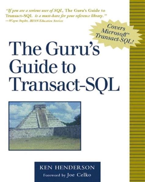 The guru s guide to transact sql the guru s guide to transact sql. - You the owner manual radio show.