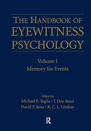 The handbook of eyewitness psychology volume i memory for events. - Mercedes 220 cdi w202 service manual nitroflare.