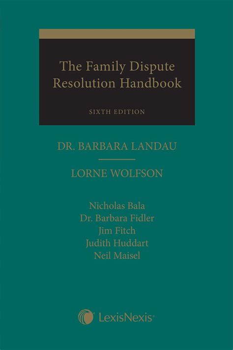 The handbook of family dispute resolution the handbook of family dispute resolution. - Nouveaux principes de la perspective linéaire.