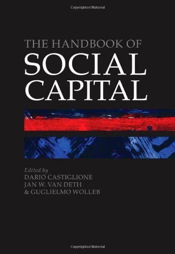 The handbook of social capital by dario castiglione. - 2001 chevy chevrolet lumina owners manual.