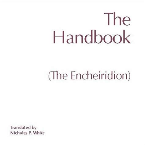 The handbook the encheiridion hackett classics. - Kniga dlya uchitelya k uchebniku ispanskogo yazyka dlya 4 klassa srednei shkoly.