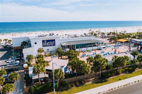 The hangout gulf shores. Taxi, line 58 bus • 1h 30m. Take a taxi from Gulf Shores to Blue Angel Pkwy & Grand Bahama Dr. Take the line 58 bus from Blue Angel Pkwy & Grand Bahama Dr. to Garden Street & Spring Street 58. $79 - $93. 