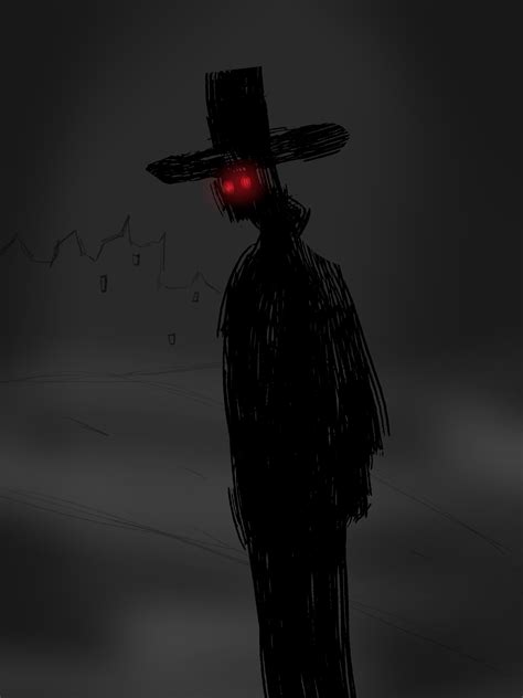 The hat man demon. The Hat Man is a dark, vaporous figure with a hat who watches people in bed and feeds off their fear. Learn about his appearance, behavior, and possible explanations for his existence. 