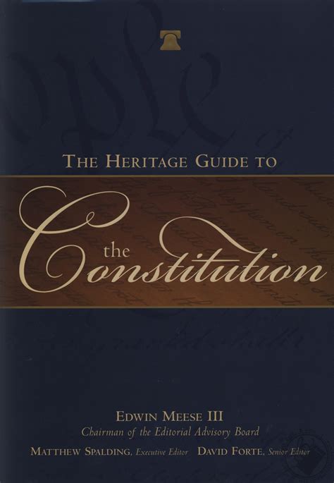The heritage guide to constitution edwin meese iii. - The political speechwriter s companion a guide for writers and.