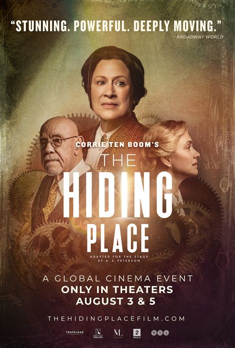 The hiding place movie 2023. Aug 1, 2023 · 1892-1983 Latest News: 'The Hiding Place' Movie (2023) A filmed stage performance adapted from Corrie ten Boom’s autobiographical book The Hiding Place, in which she recounts her and her family ... 