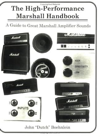 The high performance marshall handbook a guide to great marshall amplifier sounds. - Cell and molecular biology karp solution manual.