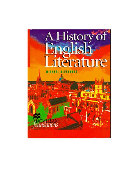 The history of english literature pdf