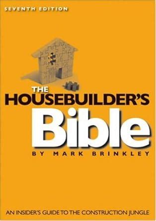 The housebuilders bible an insiders guide to the construction jungle 7th edition. - Der bruch des religionsfriedens und der einzige weg zu seiner wiederherstellung.