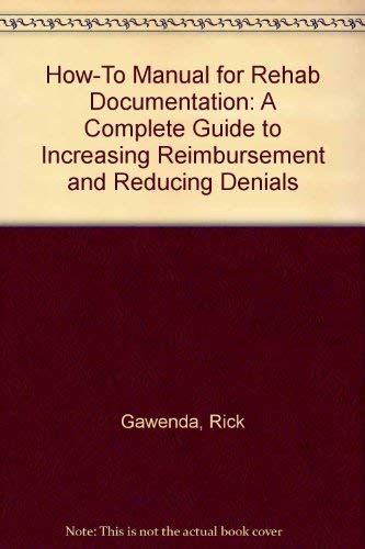 The how to manual for rehab documentation by rick gawenda. - Kenmore progressive canister vacuum model 116 manual.