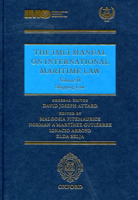 The imli manual on international maritime law by david joseph attard. - Bataille de poitiers (732) n'a jamais eu lieu!.