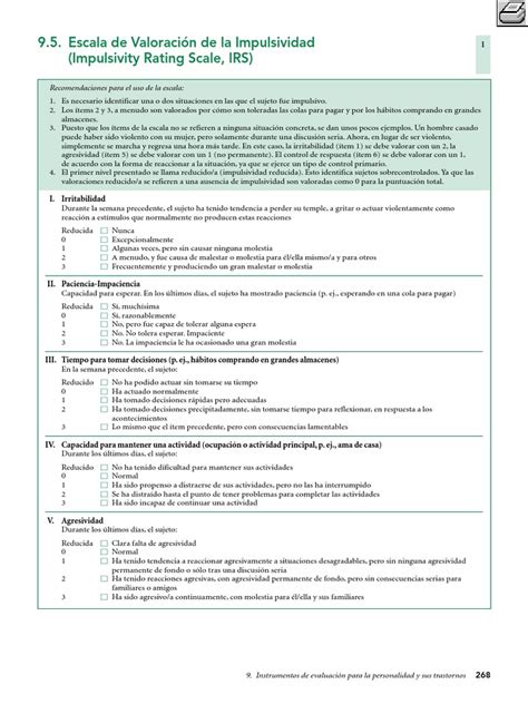 The impulsivity rating scale (IRS): Preliminary results. - APA PsycNET