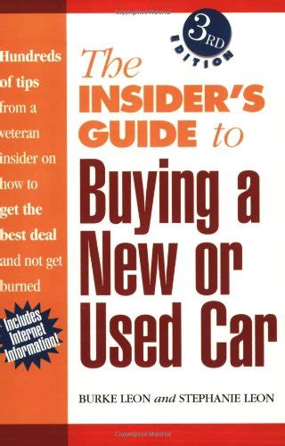 The insiders guide to buying a new or used car by burke leon. - Exercises to accompany the essentials of english a writers handbook.