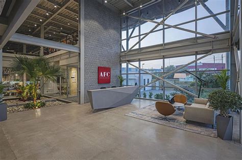 The interior design, realized in