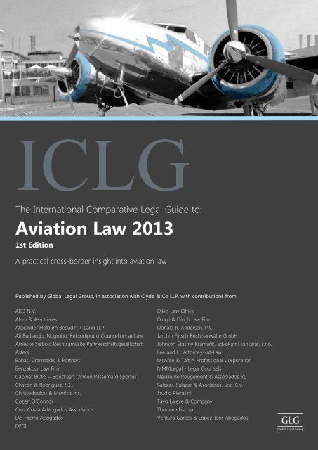 The international comparative legal guide to aviation law 2015 the. - La gloire de mon père - le château de ma mère.