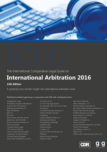 The international comparative legal guide to international arbitration 2016 the international comparative legal. - Handbook for sound engineers by glen ballou.