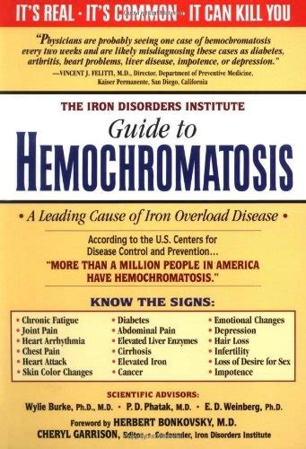 The iron disorders institute guide to hemochromatosis a genetic disorder of iron metabolism. - Guía de comprensión para la clementina.