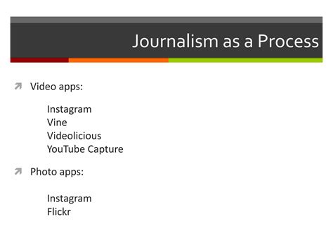 The journalist series.  This process is called journalism.  Journalism demands a d...