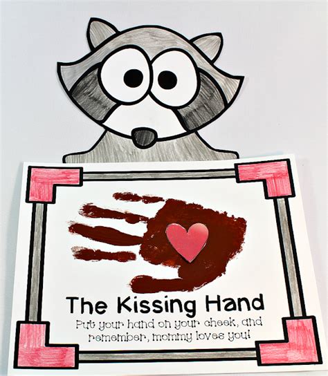 The kissing hand, Kissing hand preschool, Kissing hand activities