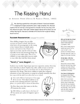 The kissing hand lesson plan guide the teaching oasis. - Poème sur les signes géomantiques en ancien provençal..