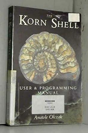 The korn shell user and programming manual. - Poblaciones esclavas de córdoba colonial, siglo xviii..