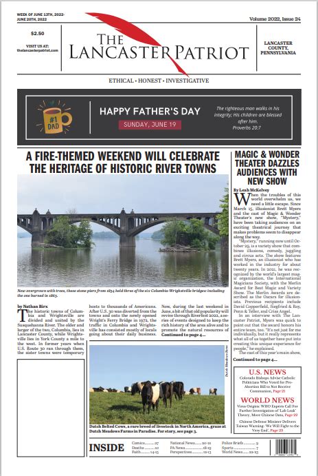 The lancaster patriot. The Lancaster Patriot Jul 2022 - Apr 2023 10 months. Lancaster County, Pennsylvania, United States Covered all things Lancaster County for the start-up weekly newspaper. Reporter RTO Insider LLC ... 