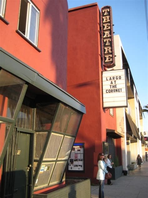 The largo los angeles. Specialties: Largo at the Coronet and The Little room are committed to bringing the very best in live Music and Comedy to our audiences. Come on down and check out a show, we have a great time! Established in 1996. Largo opened on Fairfax Avenue in 1996 as a bar/supper club. . . after 12 wonderful years, we moved the show up to La Cienega Blvd in June 2008 to the historic Coronet Theatre, a ... 