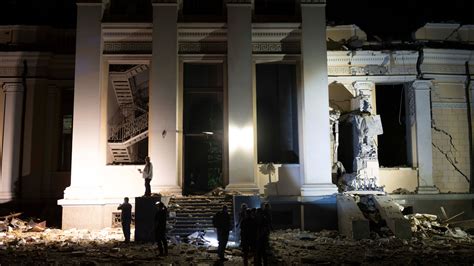 The latest Russian strike on Ukraine’s Odesa leaves 1 dead, many hurt and a cathedral badly damaged