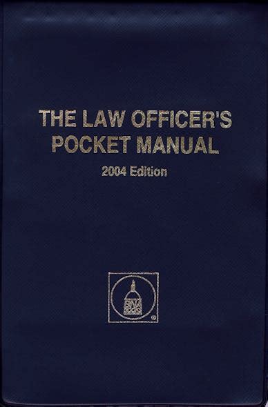 The law officers pocket manual 1998 1998 edition. - Us general 6000 lb scissor lift manual.