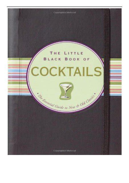 The little black book of cocktails the essential guide to new and old classics little black books peter pauper. - 2003 cadillac deville service repair shop manual set factory brand new 2003.