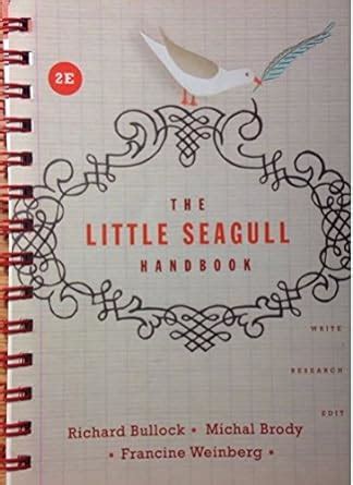 The little seagull handbook second edition. - Acsm guidelines for exercise testing and prescription 8th edition.