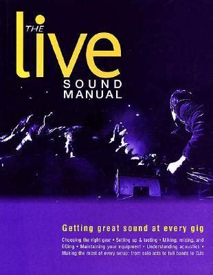The live sound manual by ben duncan. - Concepts of biology laboratory manual answer key.