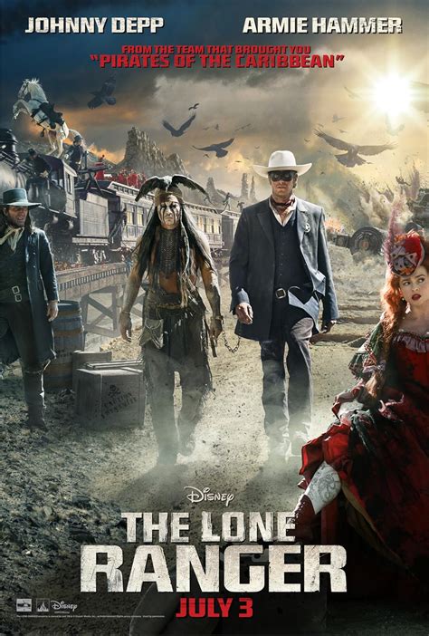 The Lone Ranger is a 2013 American western film produced by Walt Disney Pictures and Jerry Bruckheimer Films and directed by Gore Verbinski. Based on the radio series of the same name, the film stars Armie Hammer in the title role and Johnny Depp as Tonto, and explores the duo's efforts to subdue the immoral actions of …. 