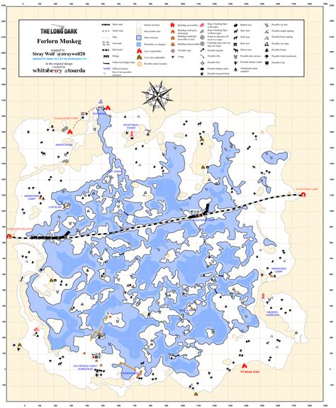 The maps created by Whiteberry were extremely helpful for everyone who started playing The Long Dark. Many players relied on those beautifully created maps and we all fell in love with them, just as I did. ... Forlorn Muskeg (work in progress) Update 2018-11-22: Forge added Updated 2018-11-21: First version of the map. Complete Map. Explorer Map.. 