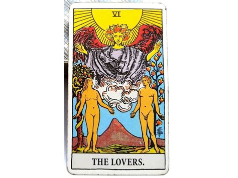 The lovers card. Understanding the Lovers Card. The Lovers is card six in the Major Arcana. Traditional decks show a man and a woman, standing side-by-side. Often they are naked showing their willingness to reveal their true self to each other. Above an angel looks down on them, wings spread showing that higher guidance is always present. The fruit tree … 