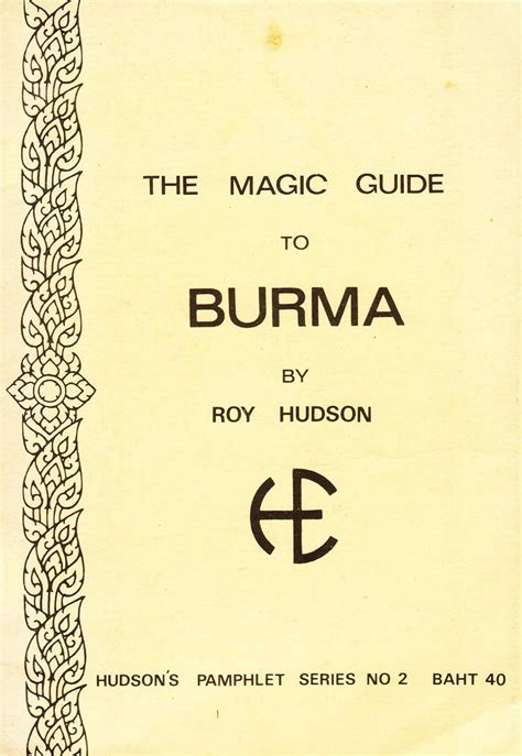 The magic guide to burma hudson s pamphlet series no. - Chemical risk analysis a practical handbook.