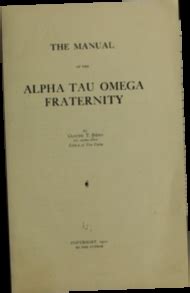 The manual of the alpha tau omega fraternity 1911. - Libro della comunità dei mercanti lucchesi in bruges.