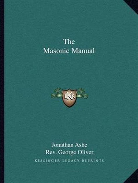 The masonic manual by jonathan ashe. - Cantante 2802 2852 manuale di servizio della macchina per cucire.