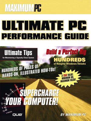 The maximum pc ultimate performance guide pc maximum pc. - Spectrochemical analysis and ingle and study guide.