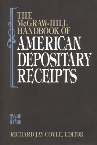 The mcgraw hill handbook of american depository receipts. - Verkauf von new holland 8870 reparaturanleitung.