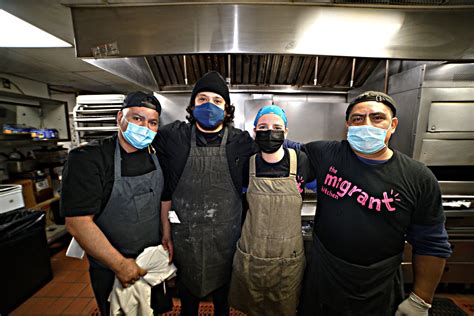 The migrant kitchen. Migrant Kitchen NYC dishes fuse Middle Eastern and Latin American flavours. Courtesy Nasser Jaber The meals – which are halal-certified and contain no nuts – are given for free to front-line hospitals, homeless shelters and senior citizens centres around the city, as well as public housing complexes and families infected with the … 