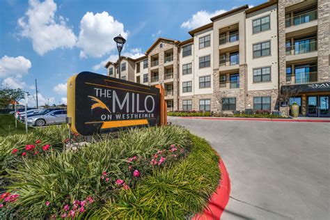 The milo on westheimer. 346-645-5072. ( 97 Reviews ) Approved Apartment Locators Inc. 2500 Wilcrest Dr #300. Houston, TX 77042. (281) 749-5500. ( 85 Reviews ) The Milo on Westheimer located at 13250 Westheimer Rd, Houston, TX 77077 - reviews, ratings, hours, phone number, directions, and more. 