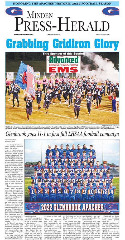 The minden press herald.  Note: Scores Jan 2, 2023 · Press-Herald changes...