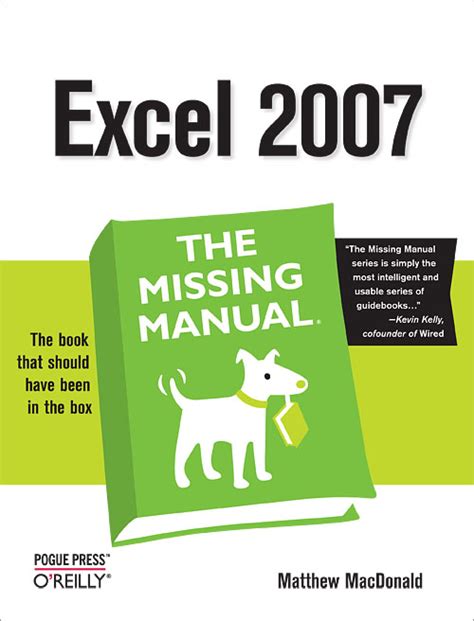 The missing manual excel 2007 free download. - Computer literacy chapters study guide answers.