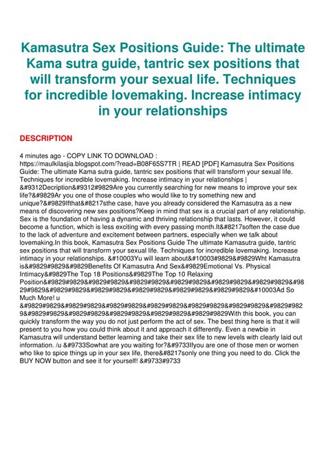 The modern kama sutra the ultimate guide to the secrets. - Oracle r12 advance benefits student guide.