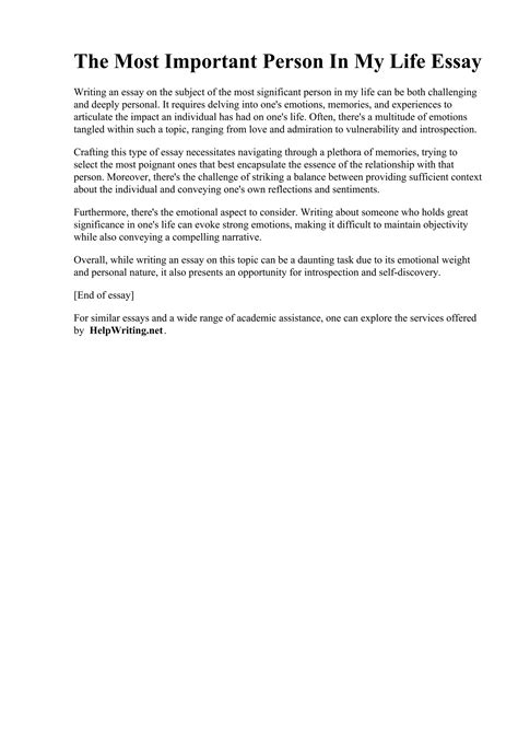 The most important person in my life essay mother. .  <a href=https://stag.fakeapi.dev...