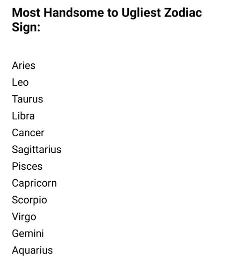 The most ugliest zodiac sign. Things To Know About The most ugliest zodiac sign. 