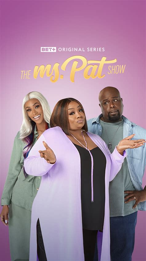 The ms pat show. The Ms. Pat Show. Based on Patricia Williams’ stand-up comedy and memoir, the series is the story of a former convicted felon turned suburban mom and stand-up comedian, whose hustle and resilient spirit were forged on the streets of Atlanta. To much reserve, she now finds herself in conservative middle America alongside her penny … 